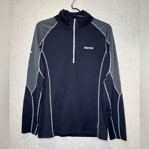 Marmot Base Layer 1/4 Zip Winter Wear Shirt Size M